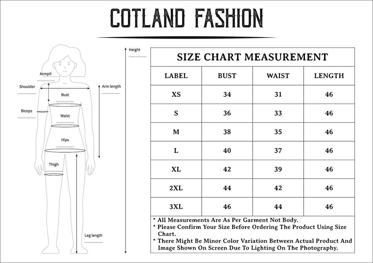 COTLAND Fashions Jaipuri Cotton Printed Angrakha/Angarkha/Front-Open Kurti for Women