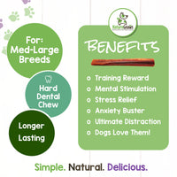 Nature Gnaws Thin Bully Sticks for Small Dogs - Premium Natural Tasty Beef Bones - Simple Long Lasting Dog Chew Treats - Rawhide Free 5-6 Inch 1 Pound (Pack of 1)