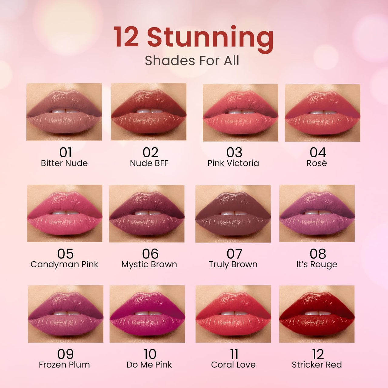 Swiss Beauty My Shine Creamy Lipstick with Vitamin E | Long Lasting Lipstick with Shiny finish | Shade- Pink Victoria, 1.5gm
