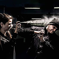 Newish Metal Powerful Pepper Spray Self Defence for Women Shots 50 (35 gm / 55 ml) (Red)