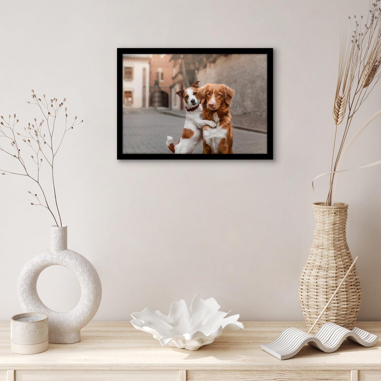 Americanflat 9x13 Picture Frame in Black - Thin Border Photo Frame with Shatter-Resistant Glass, Hanging Hardware, and Built-in Easel for Horizontal or Vertical Display Formats for Wall or Tabletop