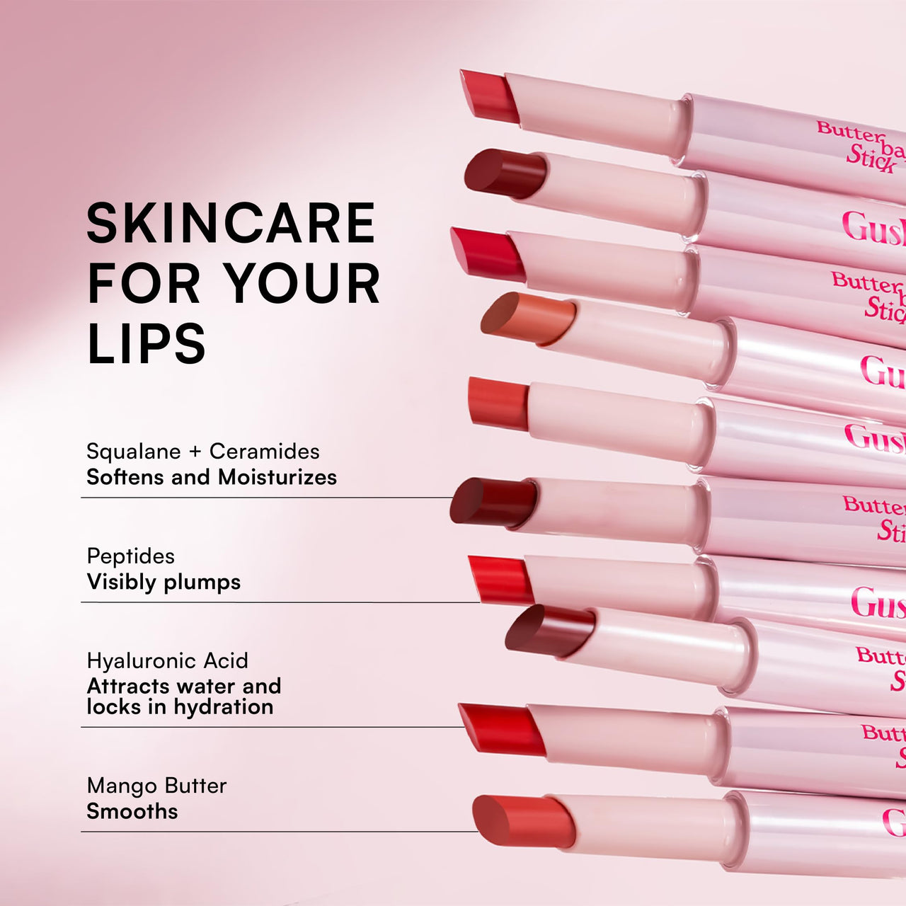 Butter Balm -Glossy Tint Balm | 3-in-1 Plumping Lip Gloss Balm For High Shine | Hydrating | Long Lasting | Glass Shine | Non Drying 1.7g (Lover (Creamy Baby Pink))