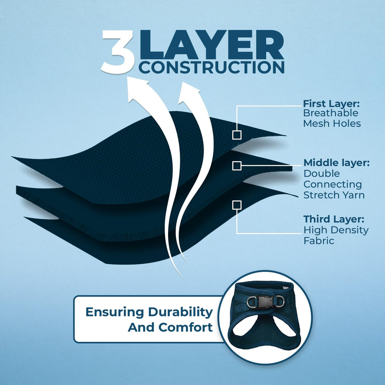 Voyager Step-in Air Dog Harness - All Weather Mesh Step in Vest Harness for Small and Medium Dogs and Cats by Best Pet Supplies - Harness (Blue), XS (Chest: 13-14.5") Harness (Blue) XS (Chest: 13 - 14.5")