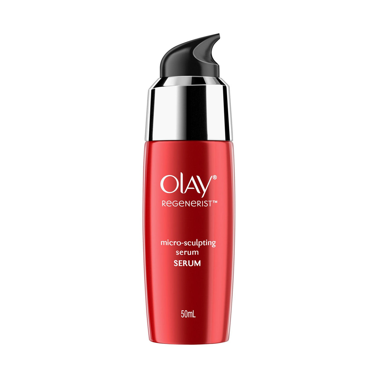 Olay Night Cream Total Effects 7 in 1, Anti-Ageing Moisturiser, 50g & Serum Regenerist Microsculpting¬ Serum, 50 ml