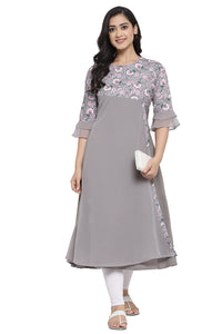 ALC Creation Women's  Crepe Regular Kurta