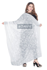NZKAM Women's  Embroidery Chiffon Aari Work Dupatta | Ethinic Dupattas for Girls