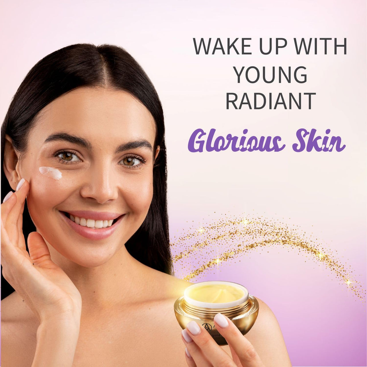 Ayouthveda Sparkling 24K Nano Elemental Gold Night Cream| Enriched with 24k Gold & Kashmiri Saffron|Reduces Fine Lines, Nourishes Skin, Improves Skin Firmness| (Luxury Packaging Pack of 1-50g)