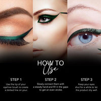 Carlton London Stunnig Black Liquid Eye Liner |Enriched With Vitamin-E |Long Lasting Matte Waterproof Liner, Smudge Proof, Transfer Proof Eye Makeup |Upto 24 Hrs - 5ML(Beetle Wing)