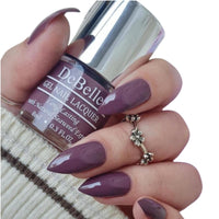DeBelle Gel Glossy Finish Nail Polish Pretty Petunia (Rust Mauve) 8 Ml - Enriched With Natural Seaweed Extract, Cruelty Free, Toxic Free