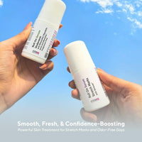 COS-IQ Roll-On Serum Combo Pack - Stretch Marks Removal Roll-On and Brightrning Underarm Serum for Men & Women (40ml x Pack of 2)