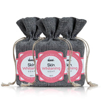 VCare Skin Whitening Soap -100 gm | Richness of 12 Herbs Ingredients with Songyi Mushroom Extract Soap bar | Exfoliates the skin impurities & improves the skin tone for both Men and Women (Pack of 3)