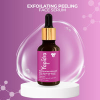 Yapidra Triple-Acid Peeling Serum with 25% AHA, 2% BHA & 5% PHA for deep exfoliation, smoother, radiant skin | Lightweight, fast-absorbing formula |30ml