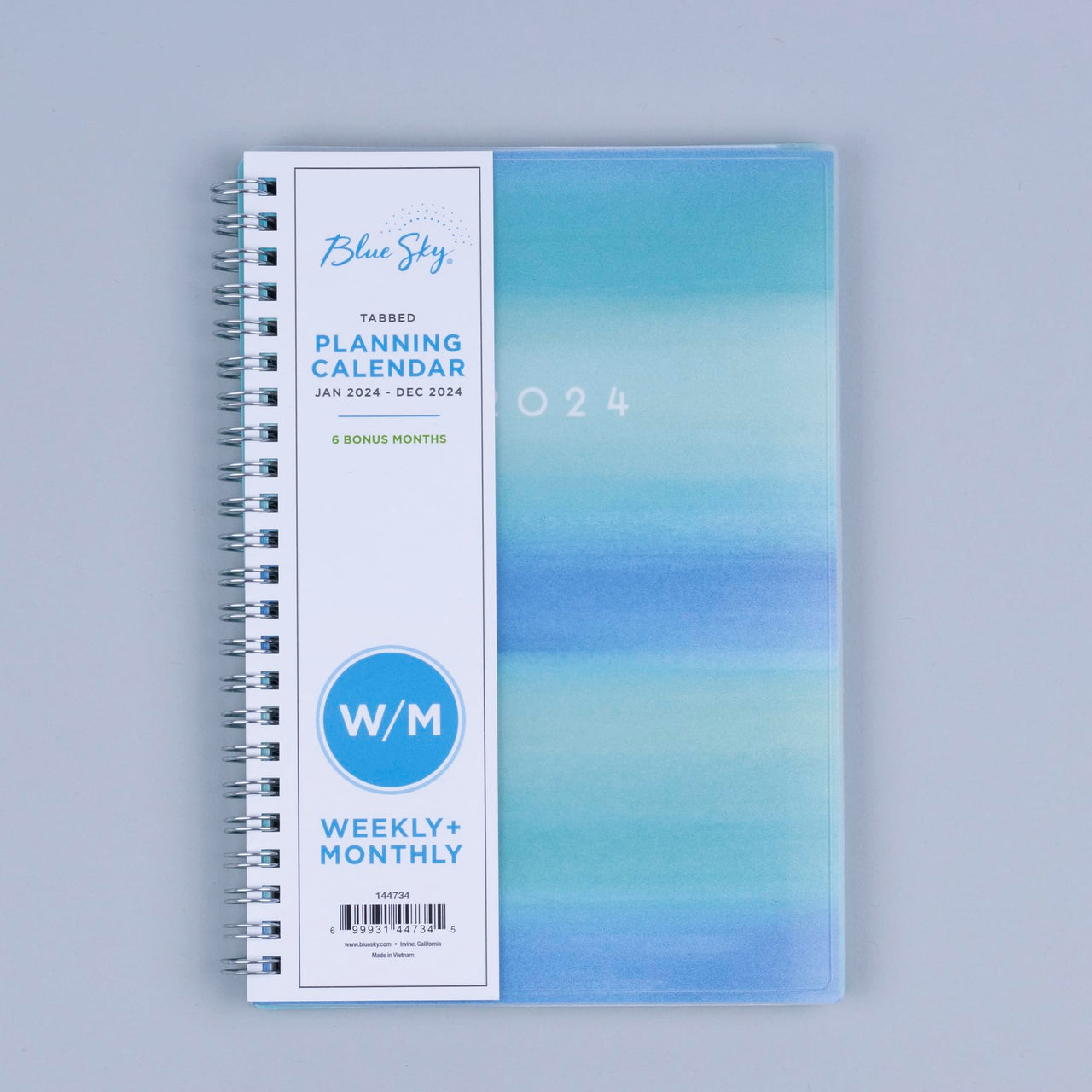 Blue Sky 2024 Weekly and Monthly Planner, January - December, 5" x 8", Frosted Cover, Wirebound, Chloe (144734) New Version