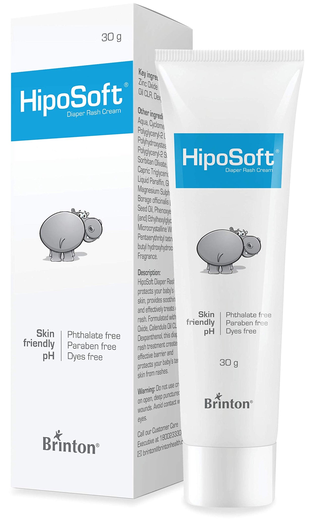 Brinton HipoSoft Diaper Rash Cream | Freedom from Rashes | 30 gm