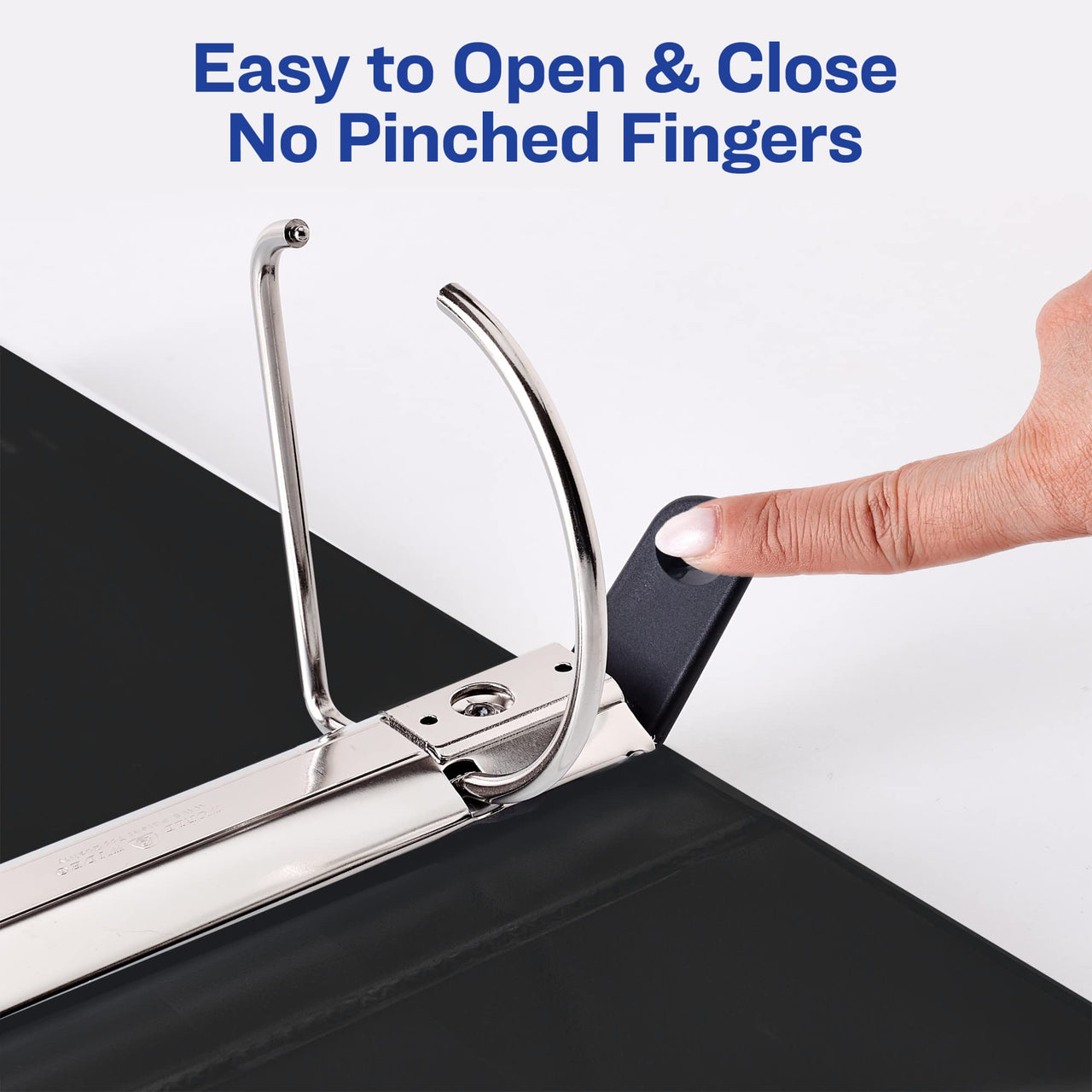 Avery Heavy Duty View 3 Ring Binder, 4" One Touch Slant Ring, Holds 8.5" x 11" Paper, 1 White Binder (79704) 4" 1 Pack