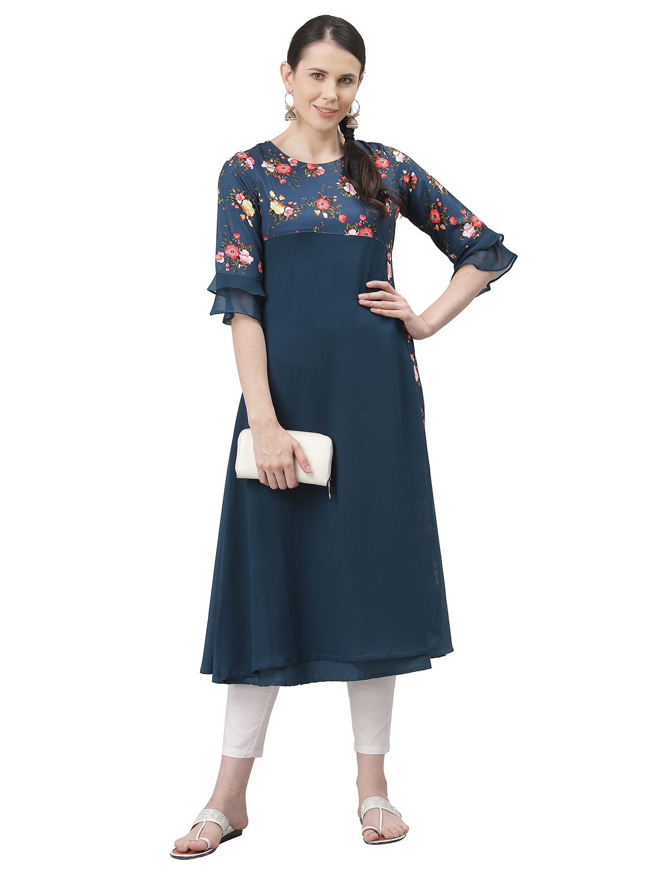 ALC Creation Women's  Crepe Regular Kurta