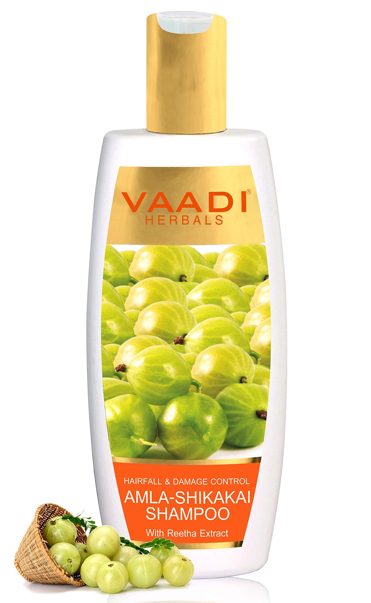 Vaadi Herbals Amla Shikakai Shampoo, Hairfall and Damage Control, 350g And Vaadi Herbals Olive Conditioner with Avocado Extract, 350 ml