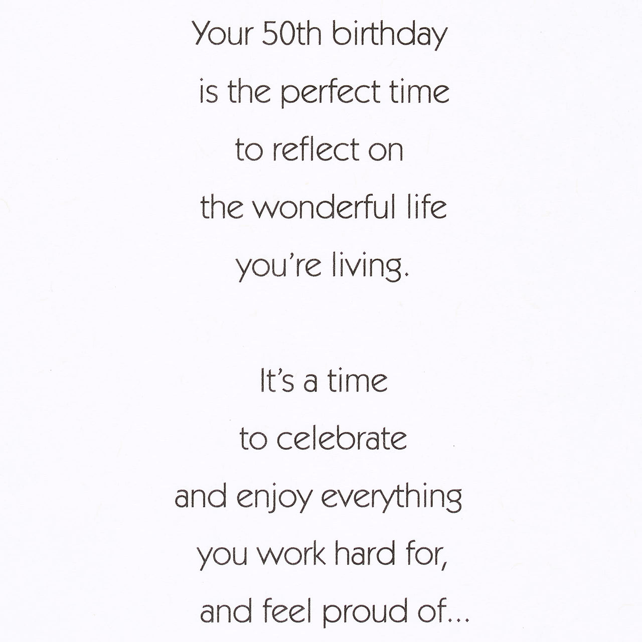 American Greetings 50th Birthday Card (Wonderful Life You're Living) Wonderful Life You're Living