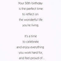 American Greetings 50th Birthday Card (Wonderful Life You're Living) Wonderful Life You're Living