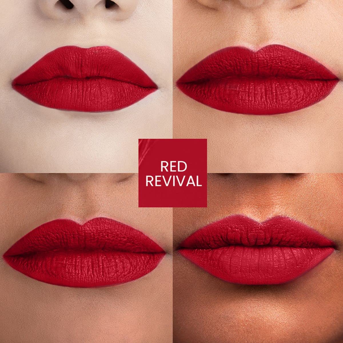 Lakmé Forever Matte Liquid Lip Colour, Wine Glow, 5.6ml & Lakmé Forever Matte Liquid Lip Colour, Red Revival, 5.6 ml