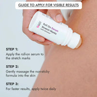 Cos-IQ Stretch Mark Removal Roll-On Serum 80ml | with Striover | Scar Removal | Uneven Skin Tone | All Skin Types | 60 Days Pack