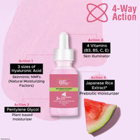 PureSense 2% Hyaluronic Acid Watermelon Burst Glow Face Serum for Intense Hydration for Women 10ml
