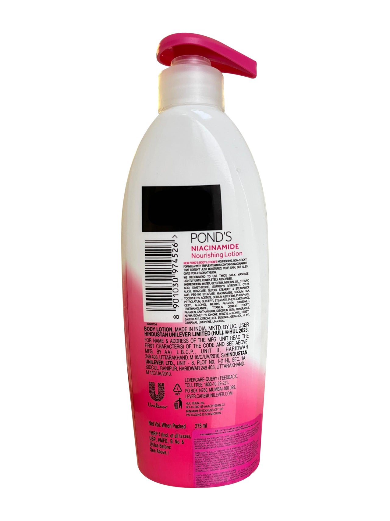 POND's Triple Vitamin Moisturising Body Lotion, 275Ml, For Dry Skin, Smooth And Soft Skin