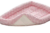 MidWest Homes for Pets Bolster Dog Bed 18L-Inch Pink Dog Bed or Cat Bed w/ Comfortable Bolster | Ideal for 