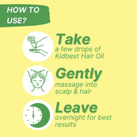 HealthBest Kidbest Hair Oil for Kids | Organic Argan, Moringa, Jojoba & Macadamia Nut Oil | Hair Growth | Damaged Hair | Tear, Paraben, SLS free | 250ml