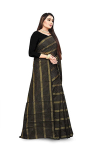 Amazon Brand - Anarva Soft Heavy & Cotton Silk Sarees for women, Beautiful saree free size with unstitched Blouse Piece