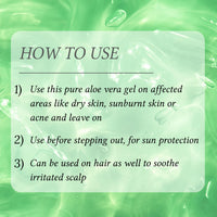 Auravedic Pure Aloe Vera Gel for face 200gm Aloevera Gel For Glowing Skin Aloe Vera Gel For Hair Anti Acne Gel Under Eye Gel with green tea Paraben Free