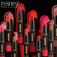 INSHINE Absolute Matte Lipstick - Long-lasting, Transfer-resistant, Velvety Matte Finish with Intense Color, Up to 12 Hours Wear | Perfect for Sophisticated Lips - RUBY RED
