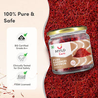 Mylo Pure Saffron For Pregnant Women (Kesar)|Improves Digestion|Reduces Pain & Cramps|Improves Sleep|Clinically Tested,2 Grams
