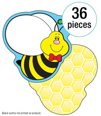 Carson Dellosa Bumble Bee Cutouts for Bulletin Boards, Bee Bulletin Board Cutouts, Elementary Honey Bee Classroom Cutouts, Spring Classroom Decor (36 pc) Bees