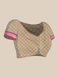 Pandadi Saree Women's  Cotton Silk Saree With Blouse Piece