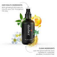 Dasher Sea Salt Spray (100ml) & Hair Styling Cream (100g), Lightweight Cream, Medium Hold Puck, Water-Based, Volumizes & Texturizes Hair, With Bhringraj & Vitamin E