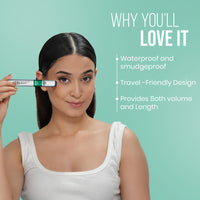 Beauty Berry Twin Turbo Volumizing and Lengthening Mascara – Black, 15ml | Long Lasting, Lightweight, Quick Drying, Smudge Proof & Waterproof | 2-in-1 Mascara for Women