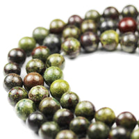 Dragon's  Blood Jasper Beads for Jewelry Making Energy Healing Crystals Jewelry Chakra Crystal Jewerly Beading Dragon Blood Jasper 8mm Supplies 15.5inch About 46-48 Beads
