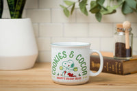 Silver Buffalo Peanuts Snoopy Cookies And Cocoa Ceramic Camper Mug, 20 ounces