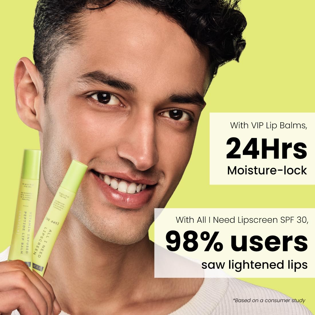 Hyphen Lip care combo for Dry & Chapped Lips | Vanila Lip Balm, Peach Lip Balm & SPF 30 Lip Screen Value Pack of 3 | Hydrating & Moisturizing Lip Balm for Men & Women