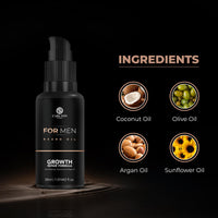 Carlton London Men Beard Oil I Made of Sunflower Seed Sweet Almond and Olive Fruit oils and Vitamin E I 1x30ML Best for Men and Boys