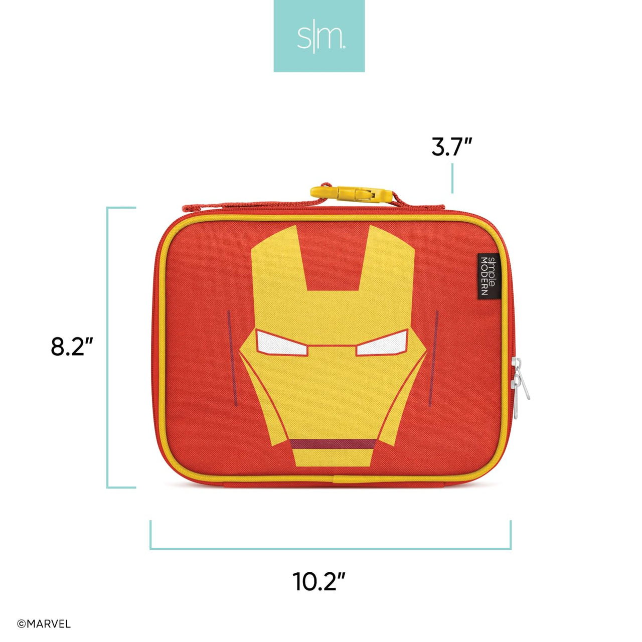 Simple Modern Marvel Spider-man Kids Lunch Box for Toddler | Reusable Insulated Bag for Boys Meal Containers for School with Exterior and Interior Pockets | Hadley Collection | Spidey Kid Polyester Marvel: Spidey Kid