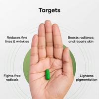 Cureskin Gluta Active Bright Glutathione Tablets | Glutathione Tablets for Skin Whitening | Glutathione Supplements | Glutathione for Skin Whitening