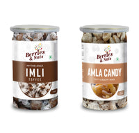 Berries And Nuts Premium Jumbo Imli Toffee & Amla Candy Combo | Imli Toffee 200 Grams and Amla Candy 200 Grams | 400 Grams