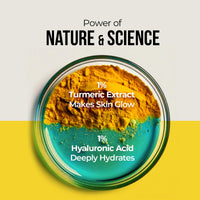 Dr. Sheth's Haldi & Hyaluronic Acid Sunscreen with 1% Hyaluronic Acid | Spf 50+ Pa+++ | Protects Against UVA/B & Blue Light | Hydrating & Brightening | For Men & Women | For All Skin Type | 80 g