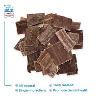 GigaBite Assorted Beef Gullet Jerky (1-Pound) - All Natural, Free Range Beef Esophagus Taffy Dog Treat by Best Pet Supplies 1-LB Esophagus Strips