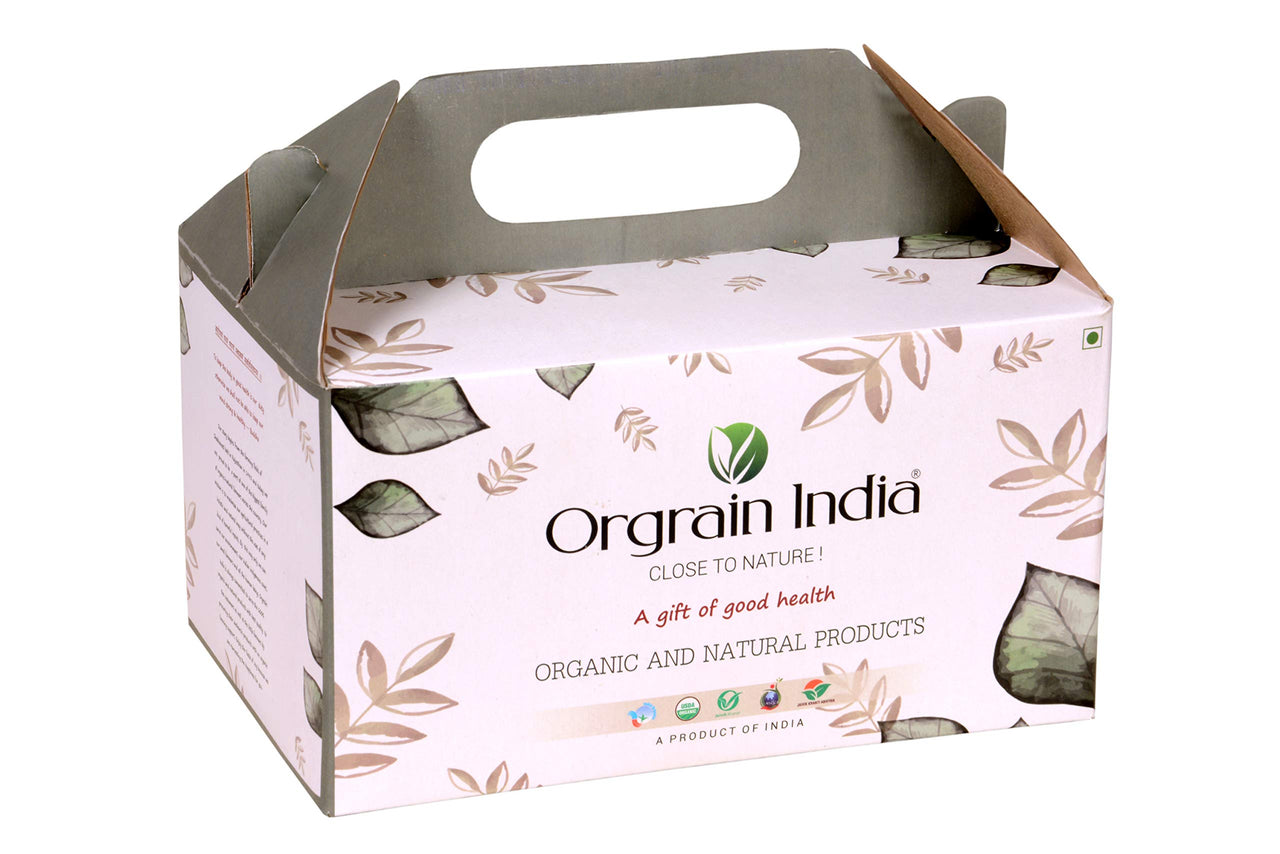 Orgrain India Organic Omega Meal Mix, Healthy Gift Hamper (Chia Seeds 150g, Flax Seeds 150g, Pumpkin Seed 140g, Watermelon Seeds 140g, Sunflower Seed 140g, Quinoa Seed 200g)