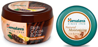 Himalaya Rich Cocoa Butter Body Cream, 200ml & Herbals Natural Moisturizing Lip Butter, 10g