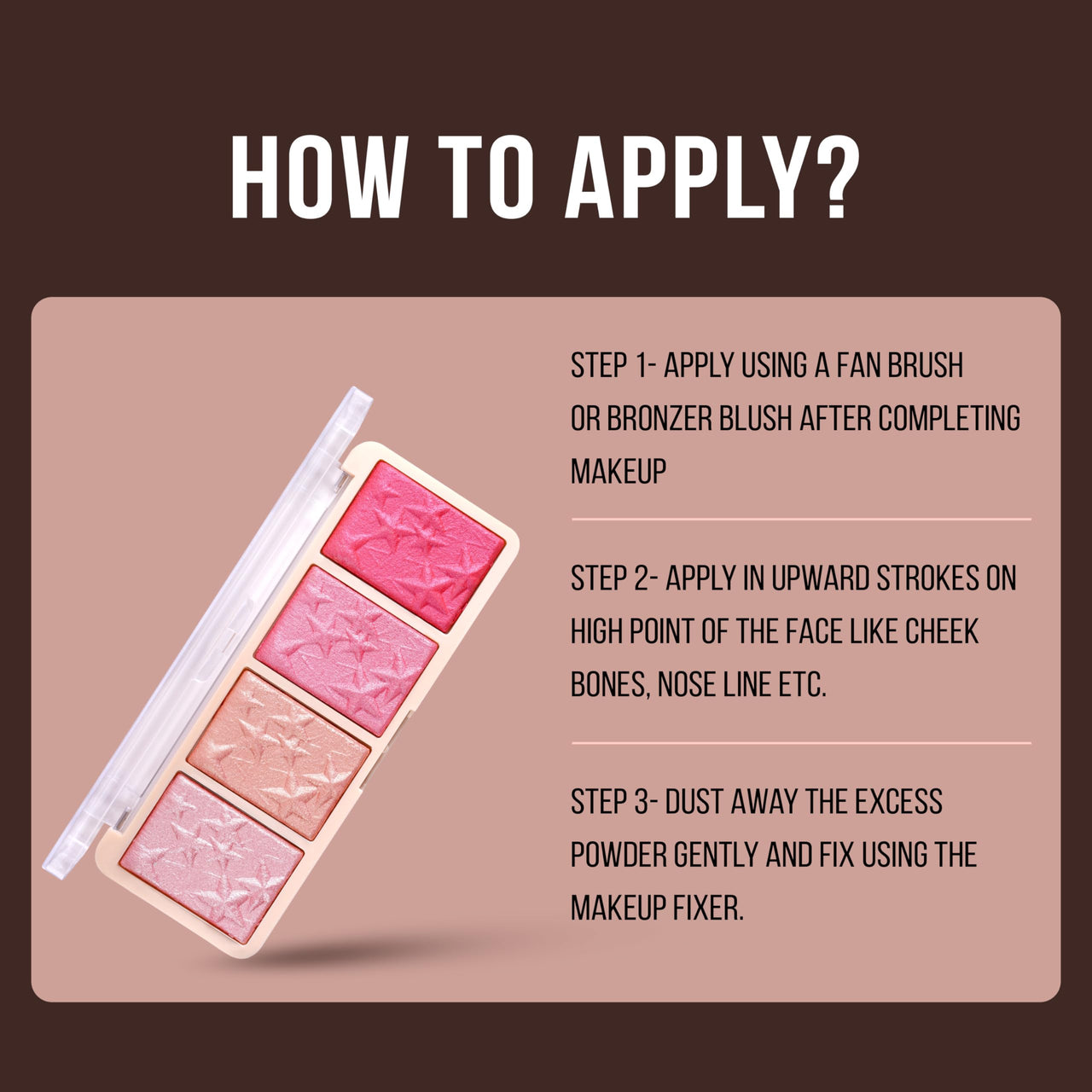 Shryoan Break Way Baked Powder Palette| Multicolor Highlighter Palette for Makeup, Highly Pigmented, Easy-To-Blend, Vegan & Cruelty-Free Makeup Palette (16g)