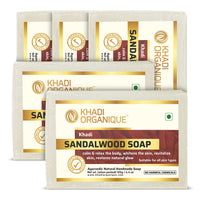 Khadi Organique Natural Herbal Sandalwood Soap Pack of 5